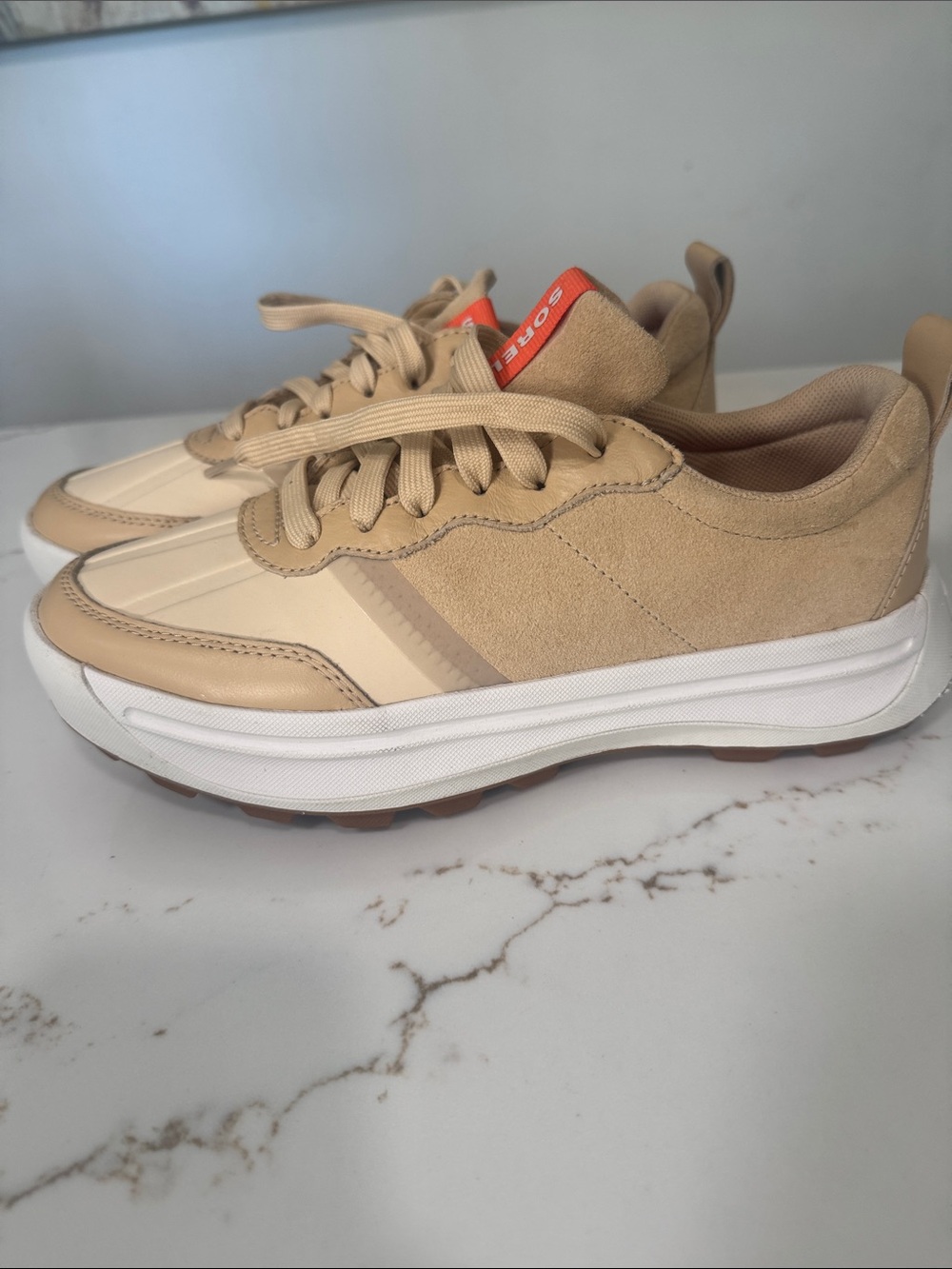 Sorel Beige Casual Sneakers - Versatile Everyday Comfort - Picture 2 of 5